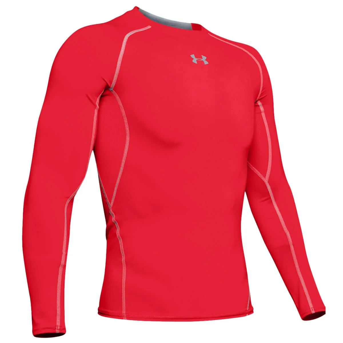 Under Armour UA HG Armour Long Sleeve Men's Shirt, Red/Steel 600, XL - immagine 5