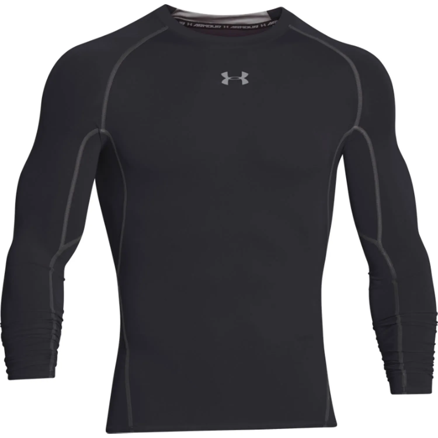 Under Armour UA HG Armour Long Sleeve Men's Shirt - Black/Steel 001, XS - immagine 1