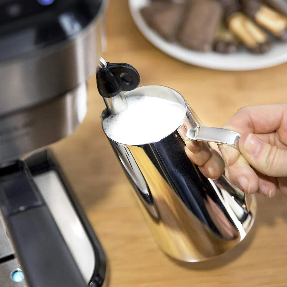 Cecotec Cafelizzia 790 Steel Macchina da caffè espresso e cappuccino, 1350 W, 20 bar, Serbatoio 1,2L - immagine 6