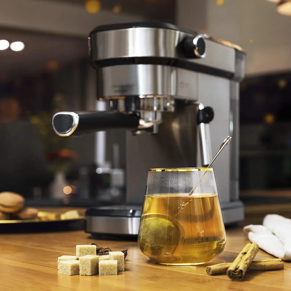 Cecotec Cafelizzia 790 Steel Macchina da caffè espresso e cappuccino, 1350 W, 20 bar, Serbatoio 1,2L - immagine 7
