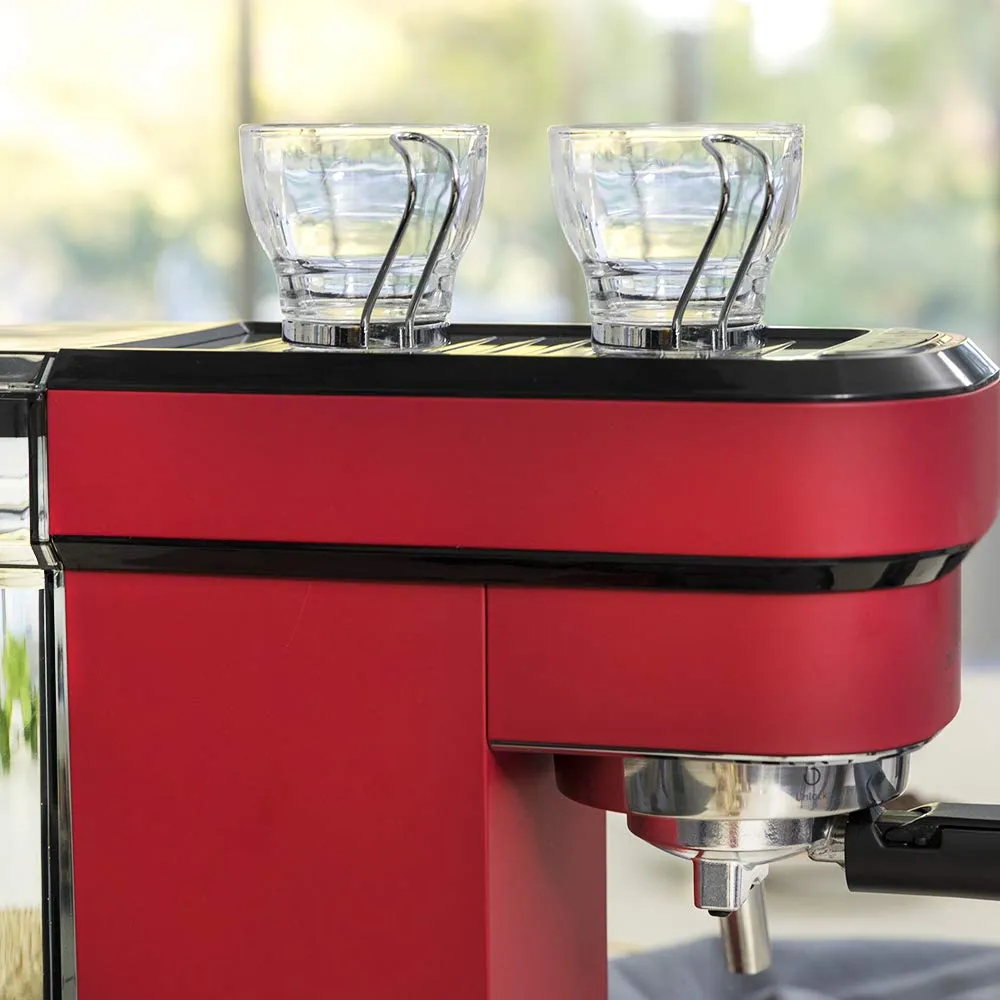 Cecotec Cafelizzia 790 Shiny Macchina da Caffè Espresso e Cappuccino, 1350 W, 20 Bar, Rosso - immagine 5