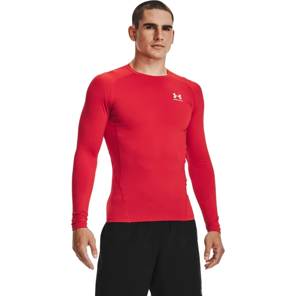 Under Armour UA HG Armour Comp LS Maglietta a maniche lunghe, Rosso, 3XL Uomo - immagine 1