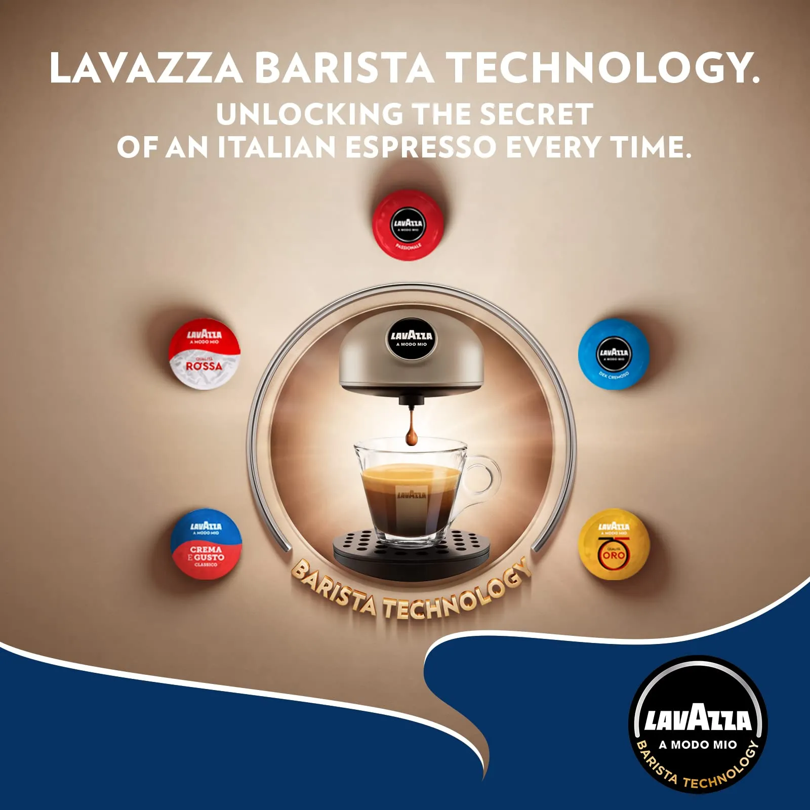 Lavazza A Modo Mio Deséa Macchina da caffè espresso, color crema - immagine 2