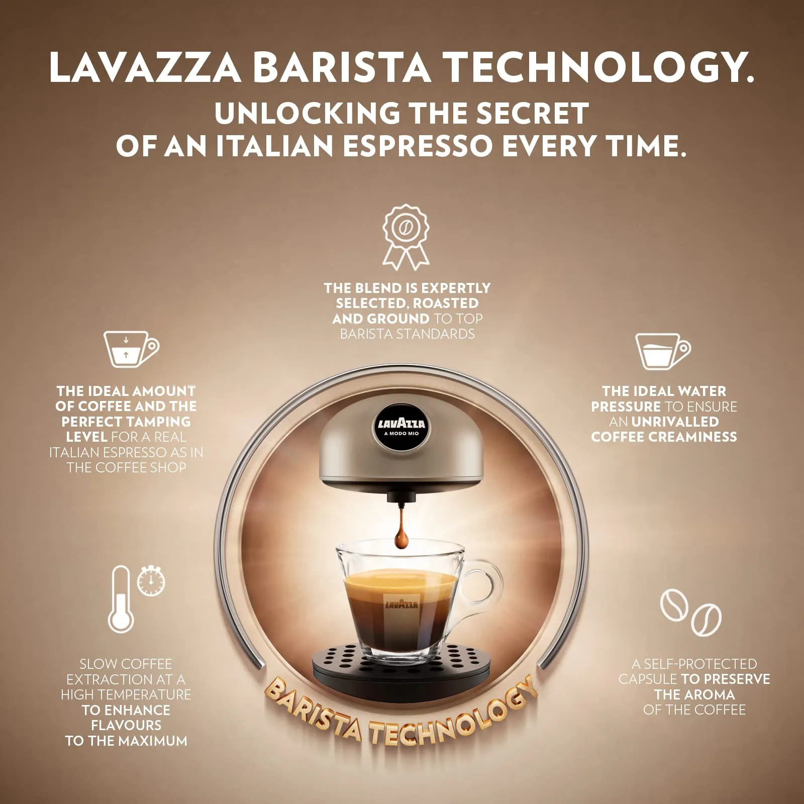 Lavazza A Modo Mio Deséa Macchina da caffè espresso, color crema - immagine 3