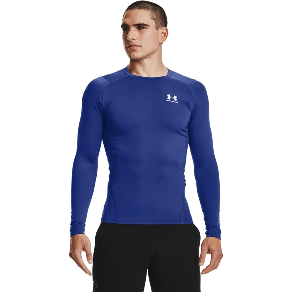 Under Armour UA HG Armour Comp LS Maglietta a maniche lunghe, Royal, S Uomo - immagine 1