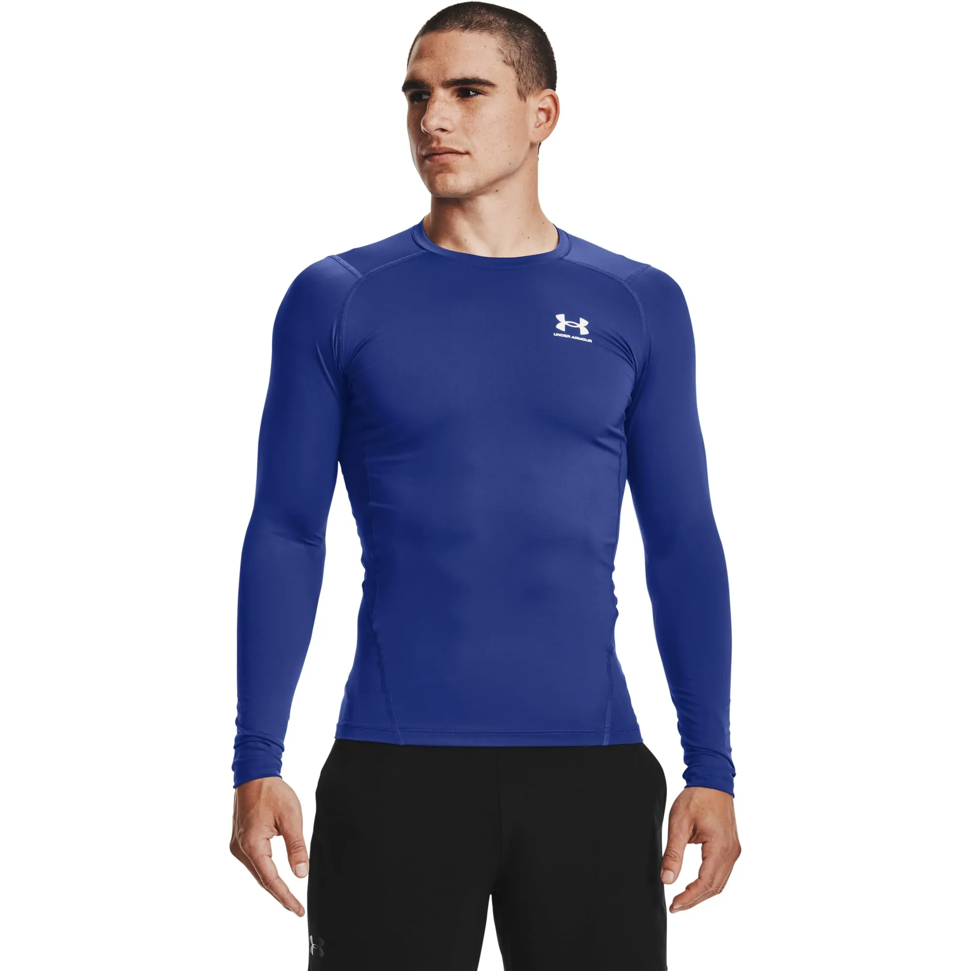 Under Armour UA HG Armour Comp LS Long Sleeve Shirt, Royal, M - immagine 2