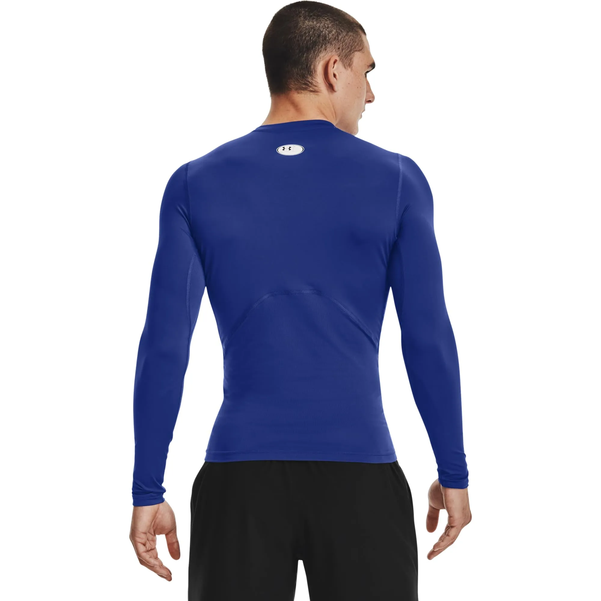 Under Armour UA HG Armour Comp LS Long Sleeve Shirt, Royal, M - immagine 4