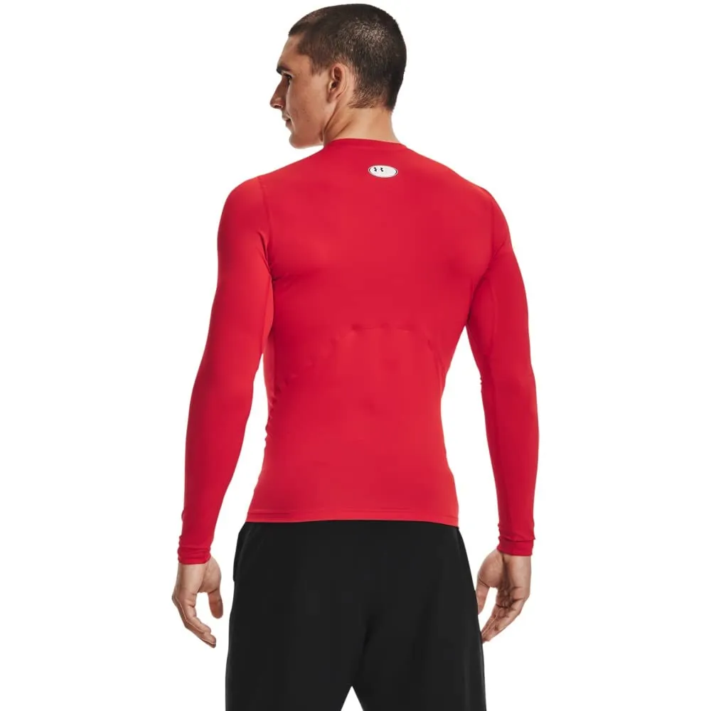 Under Armour UA HG Armour Comp LS Maglietta a maniche lunghe, Rosso, L Uomo - immagine 2