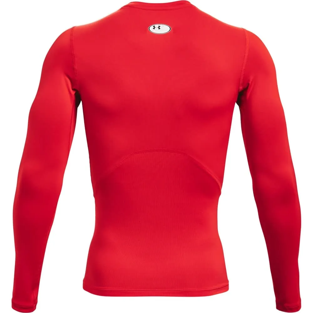 Under Armour UA HG Armour Comp LS Maglietta a maniche lunghe, Rosso, L Uomo - immagine 7