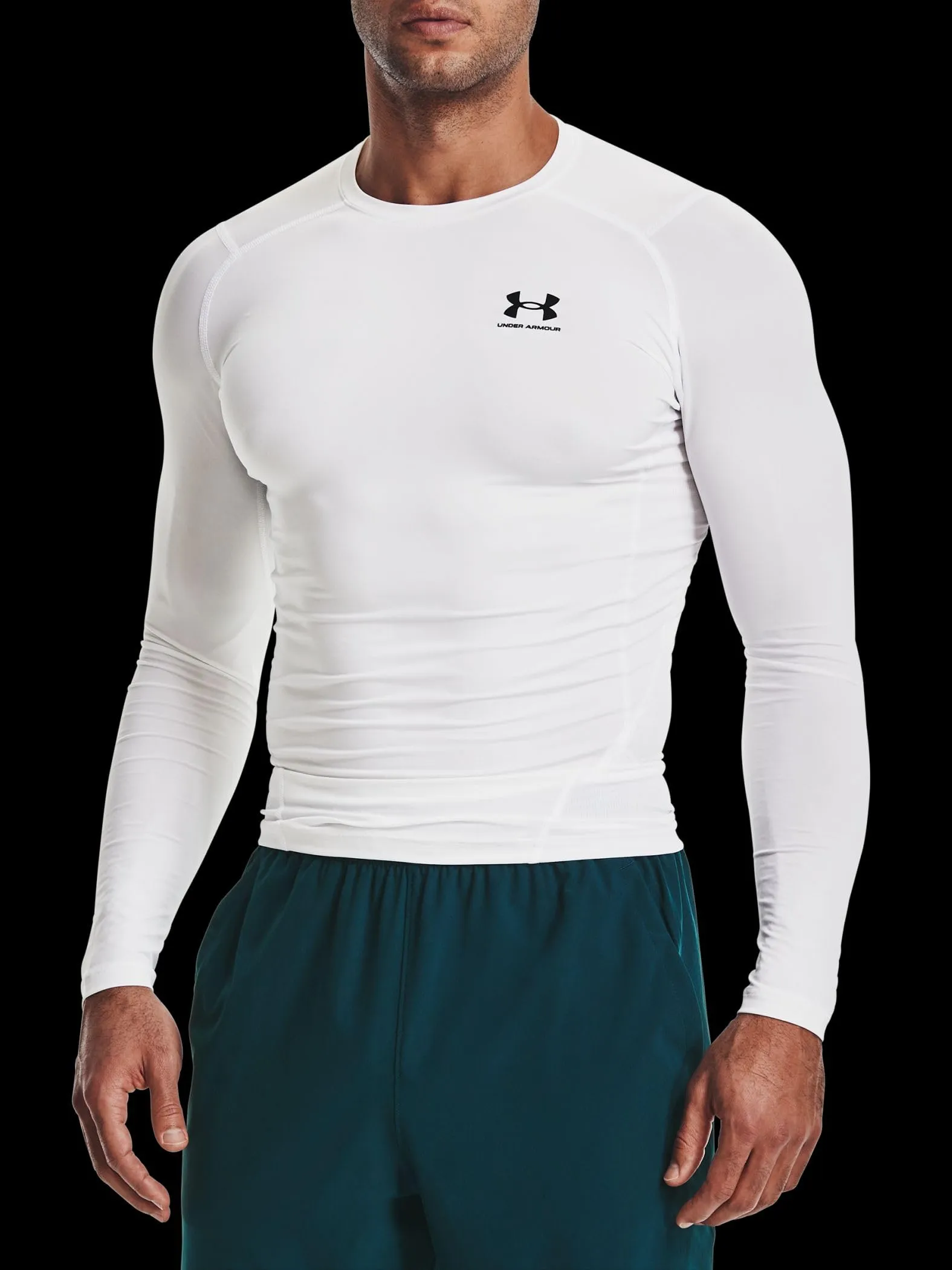Under Armour UA HG Armour Comp LS, Bianco, 3XL Uomo - immagine 3