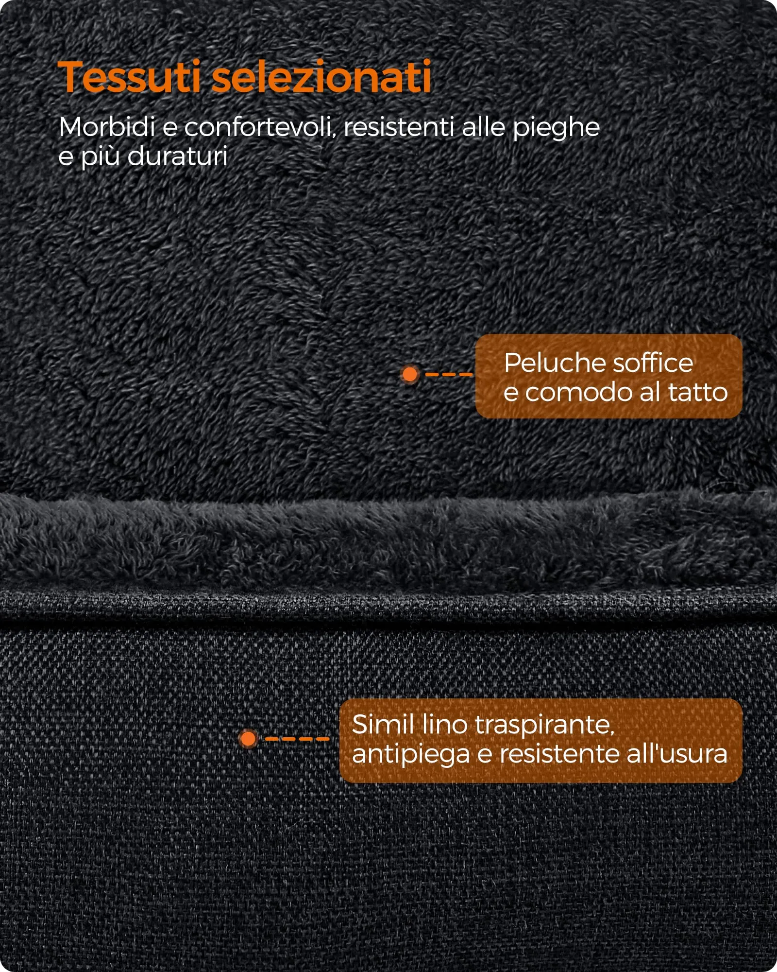 Feandrea Cuccia per Cani, 110 x 75 x 27 cm, Grigio Scuro - immagine 4