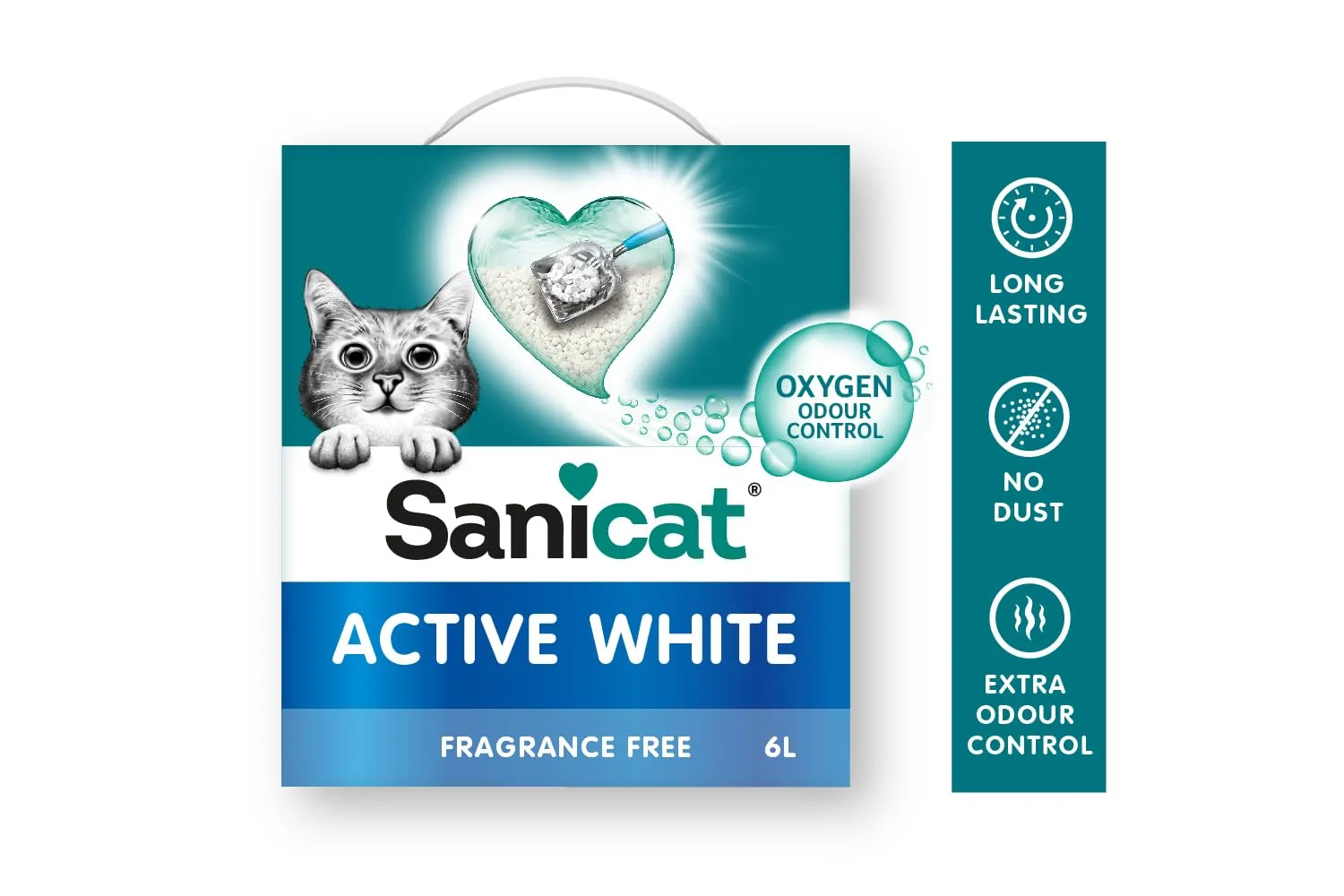 Sanicat Lettiera per Gatti Agglomerante Senza Profumo, 6 L - immagine 4