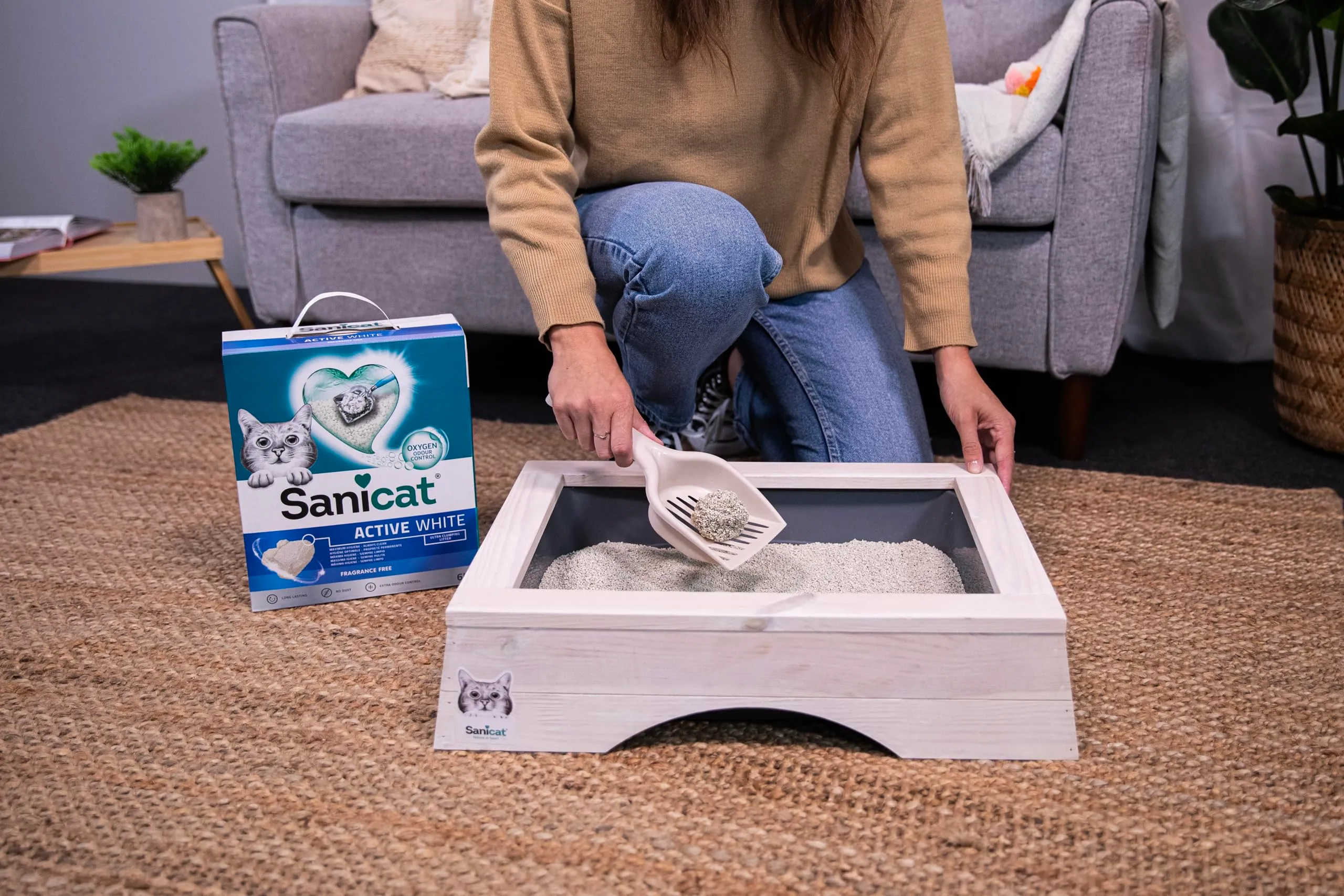 Sanicat Lettiera per Gatti Agglomerante Senza Profumo, 6 L - immagine 9