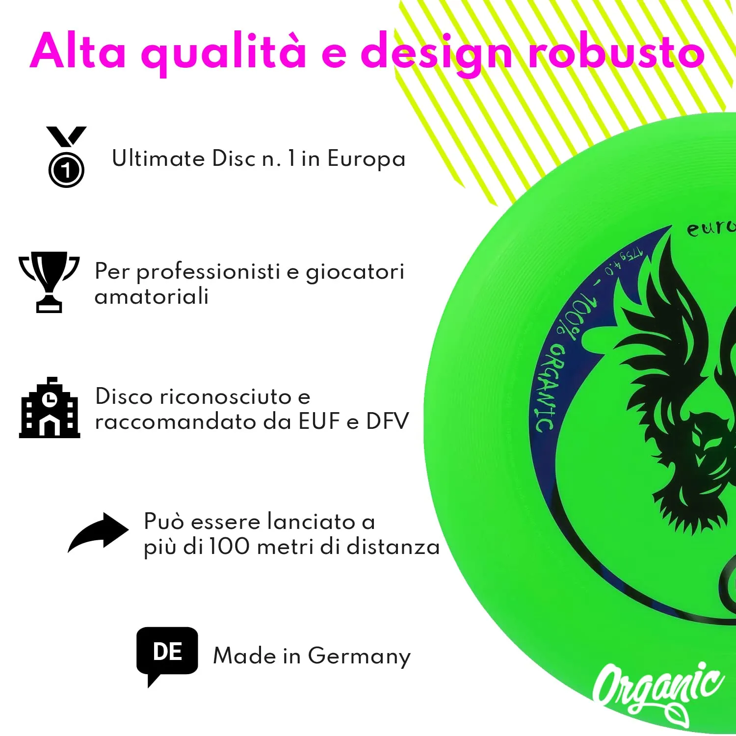 Eurodisc Disco Sportivo Ultimate Creature ED5133G, Verde - immagine 3