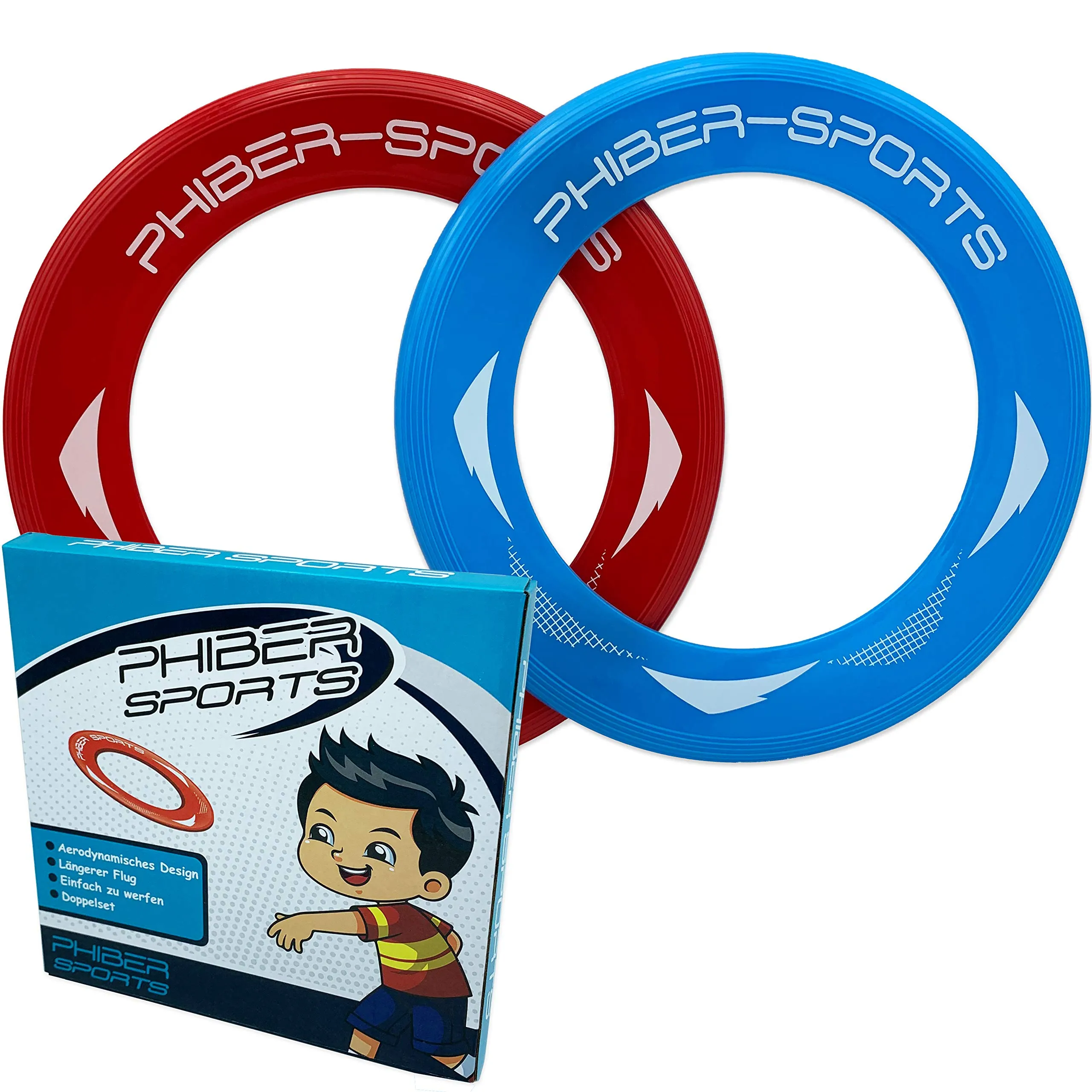 PHIBER-Sports Anelli per Frisbee, 2 Pezzi - immagine 1