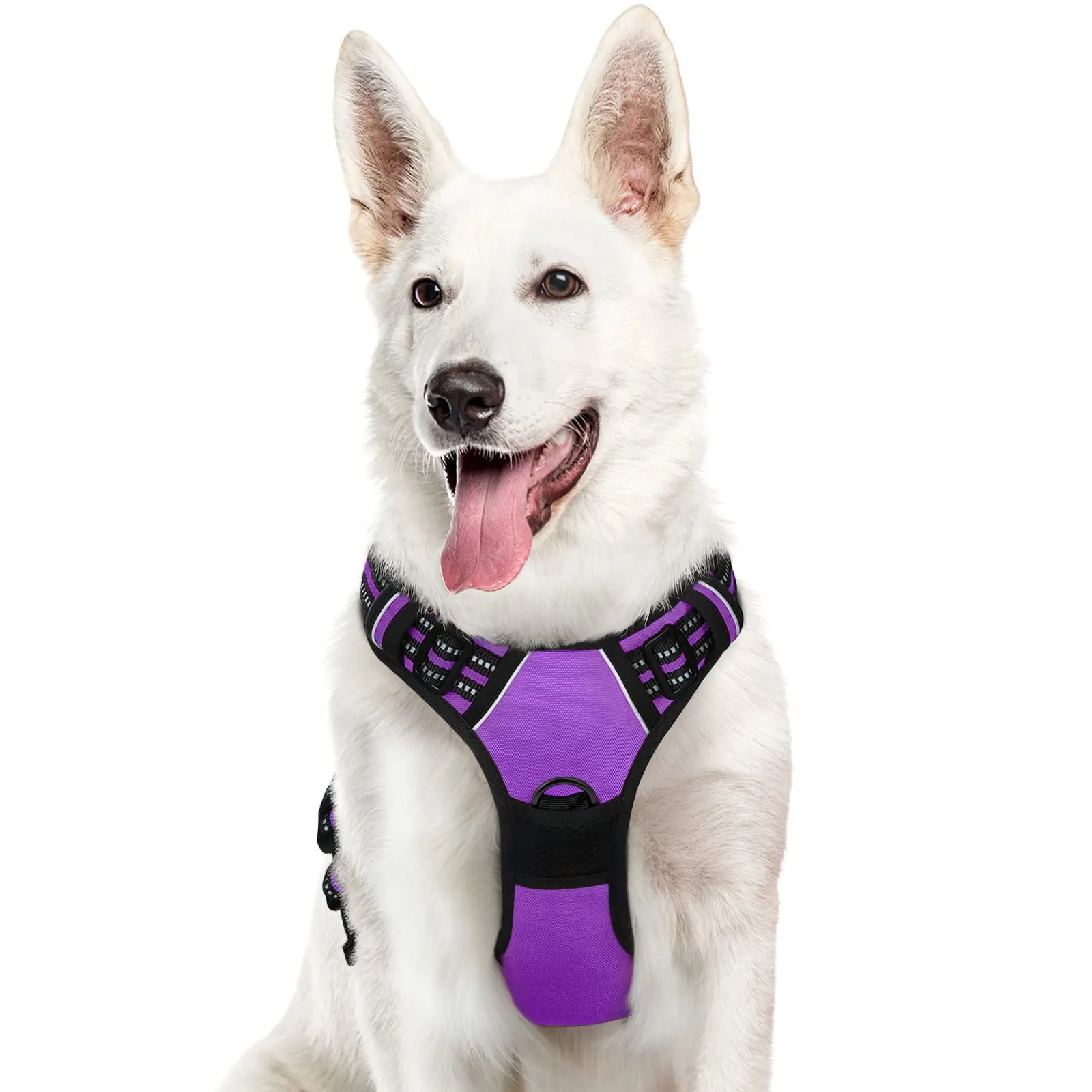 Eagloo Pettorina Cane Anti Tiro, Viola, XL - immagine 1