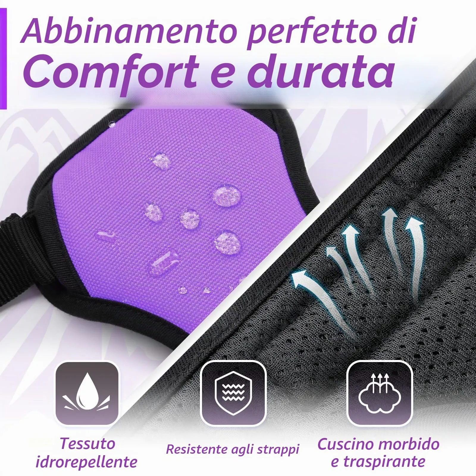 Eagloo Pettorina Cane ad H Anti Tiro, Viola, Taglia S - immagine 7