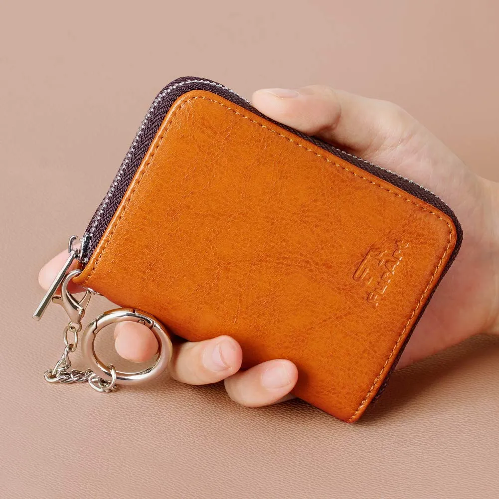 FurArt Porta Carte di Credito con Cerniera e Blocco RFID per Donna e Uomo - immagine 6
