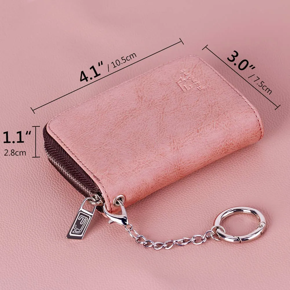 FurArt Porta Carte di Credito con Cerniera e Blocco RFID per Donna e Uomo - immagine 6