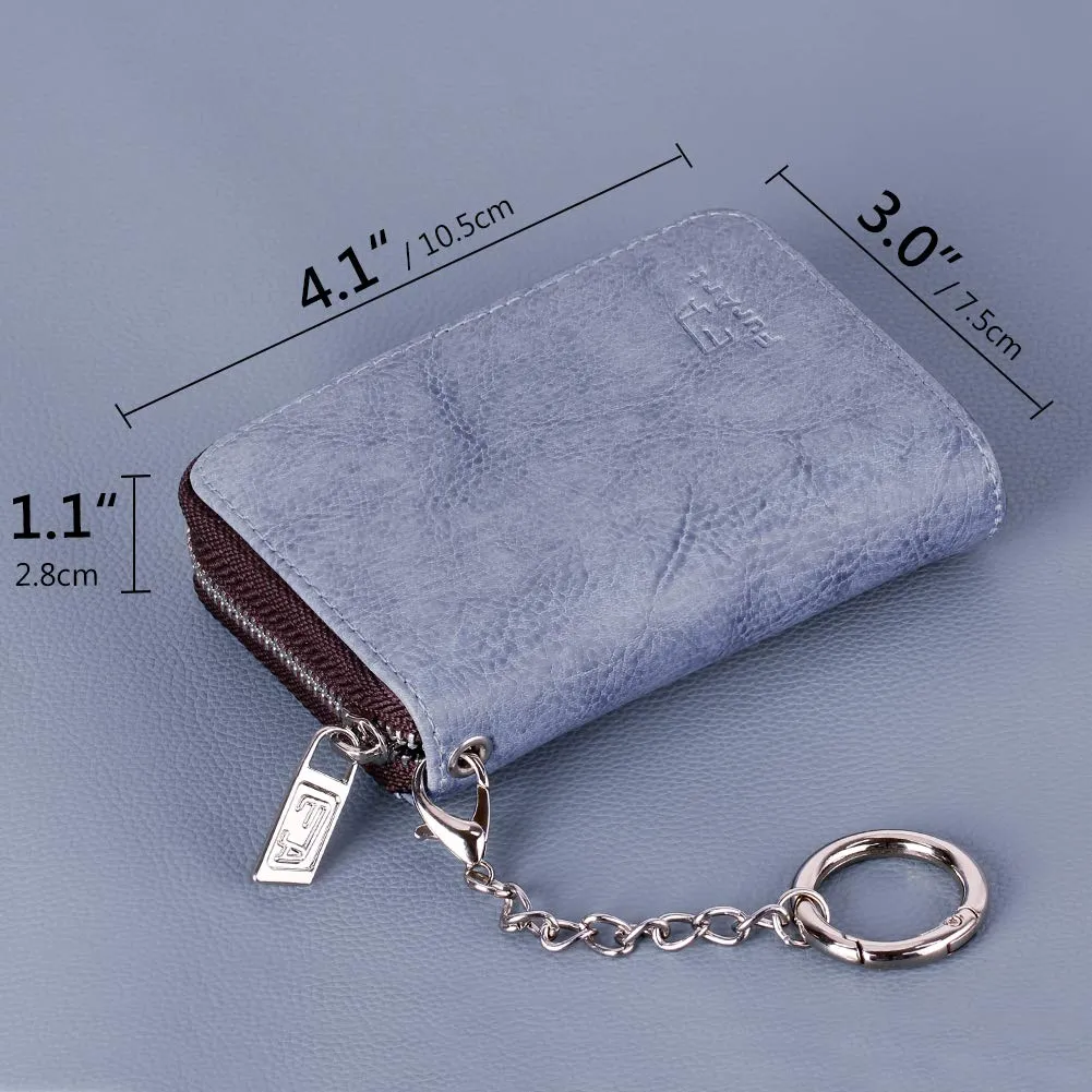 FurArt Porta Carte di Credito con Blocco RFID e Cerniera per Donna e Uomo - immagine 6
