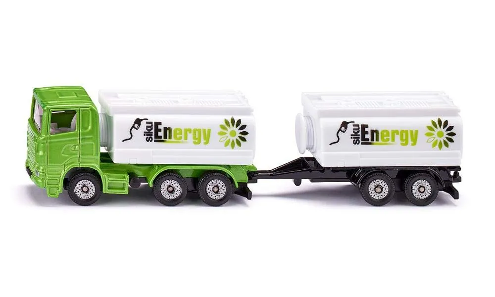 Siku 1690 Camion con cisterne e rimorchio, 1:87, Verde e Bianco - immagine 1