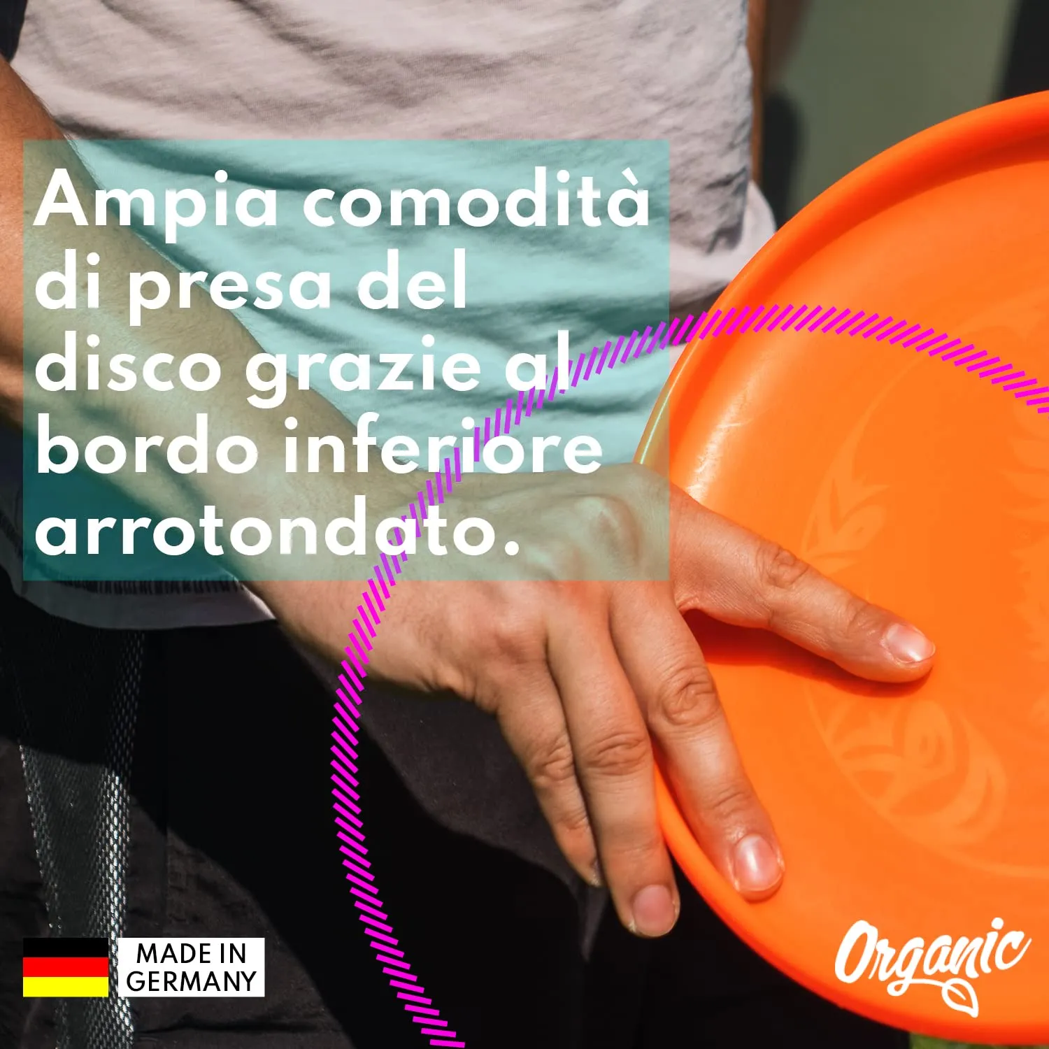 eurodisc ED5133R Ultimate BIO Plastic Frisbee, 175g, Creature Arancione - immagine 4