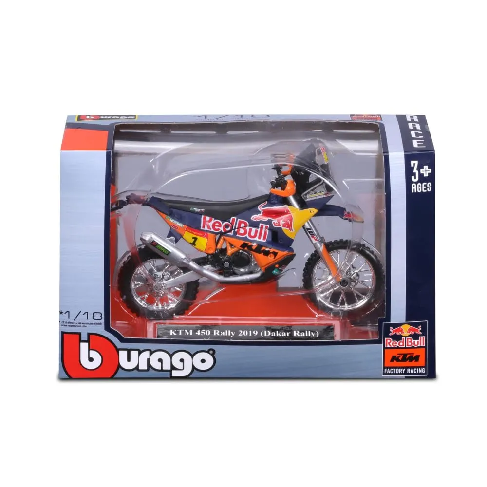 Bburago 51070 KTM 450 Rally Factory Racing Team 1:18 Diecast - immagine 2