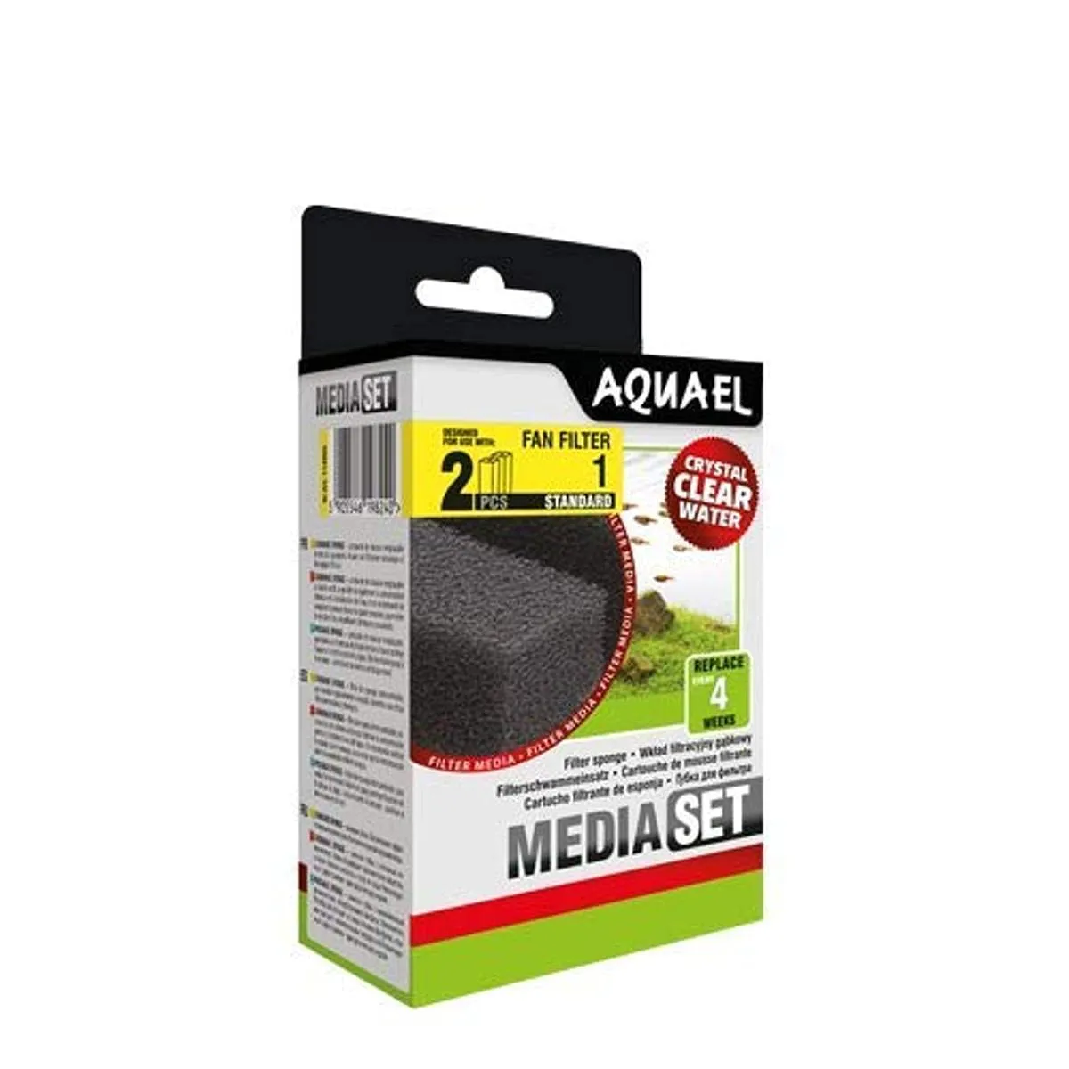 Aquael Ventilador de Esponja 1 Plus, 2 Unidades - immagine 1