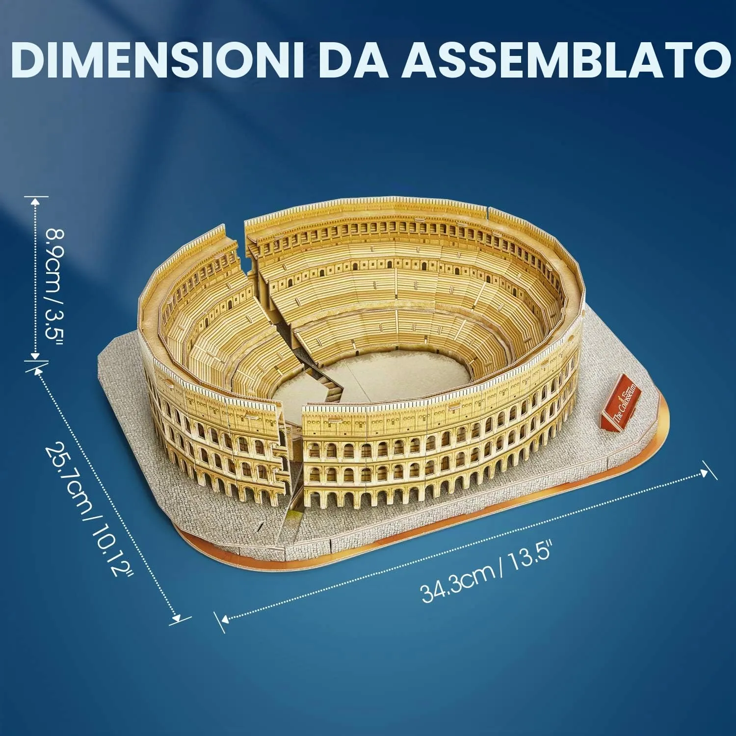CubicFun Puzzle 3D Colosseo Romano, Modello Architettura 131 Pezzi - immagine 7