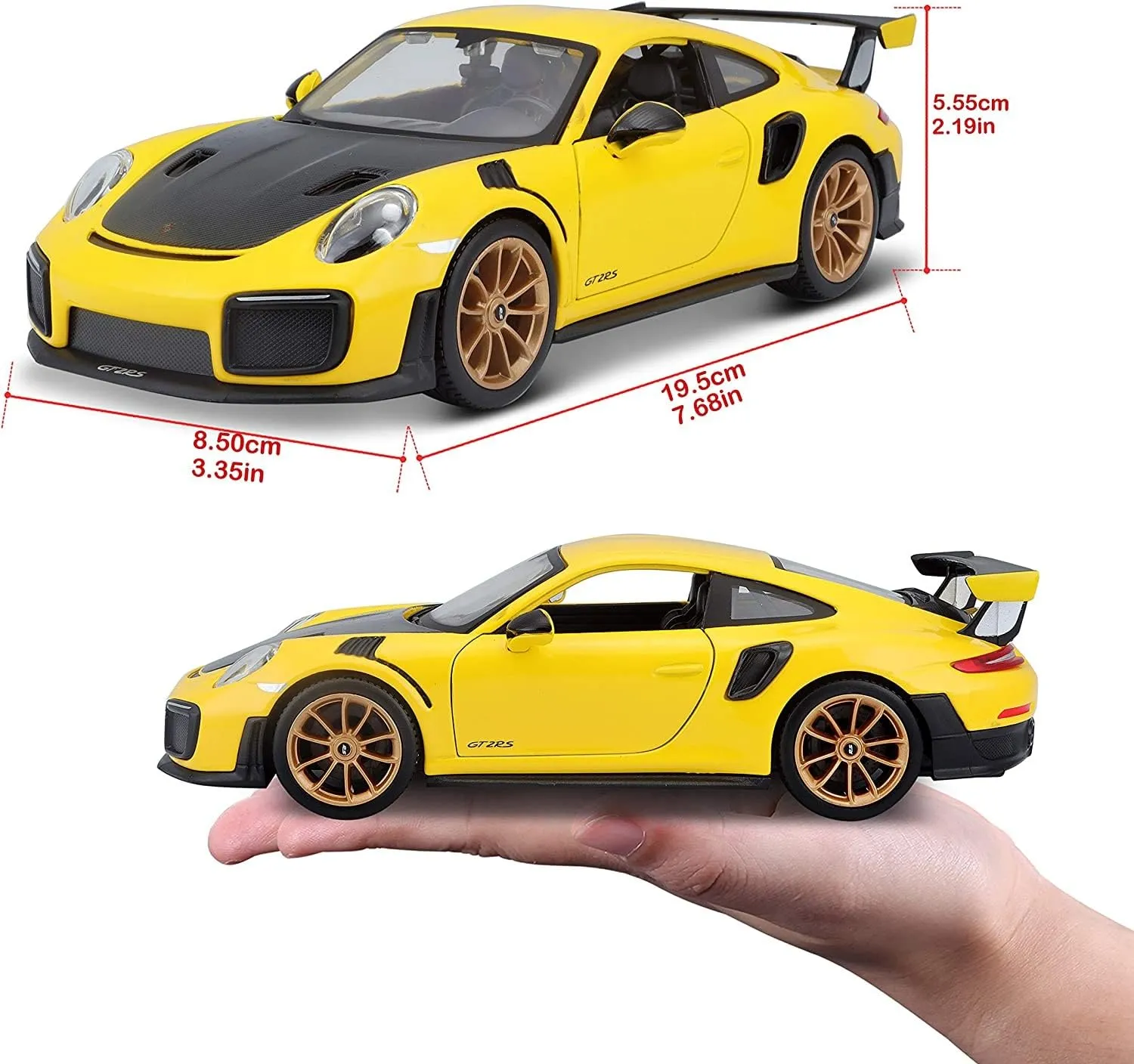 Bburago Porsche 911 GT2 RS 1:24 Scale Model Car - immagine 8