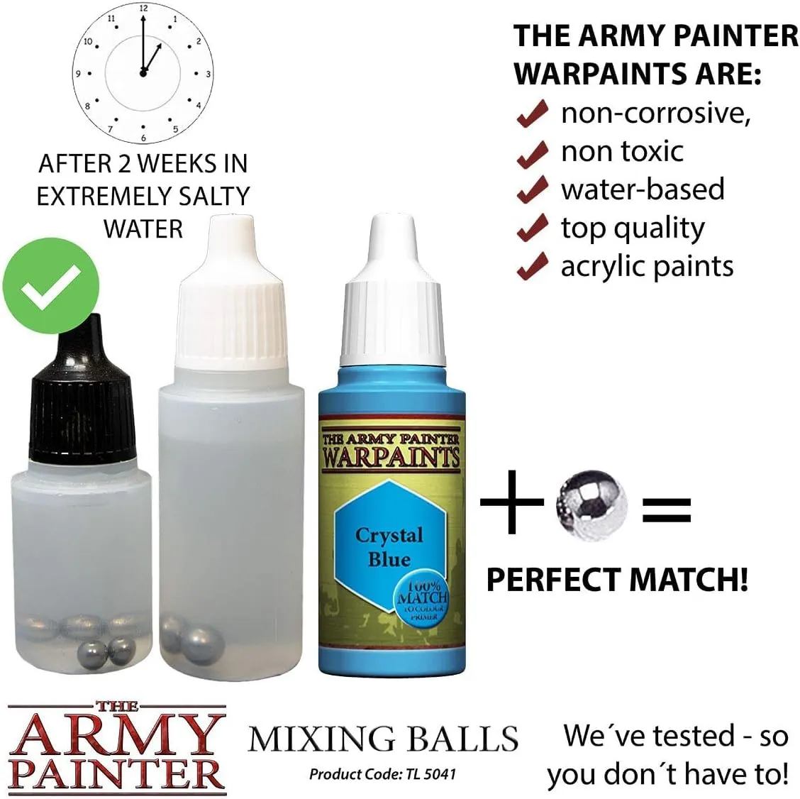 The Army Painter Mixing Balls, 100 pezzi, 5,5 mm, acciaio inox - immagine 6
