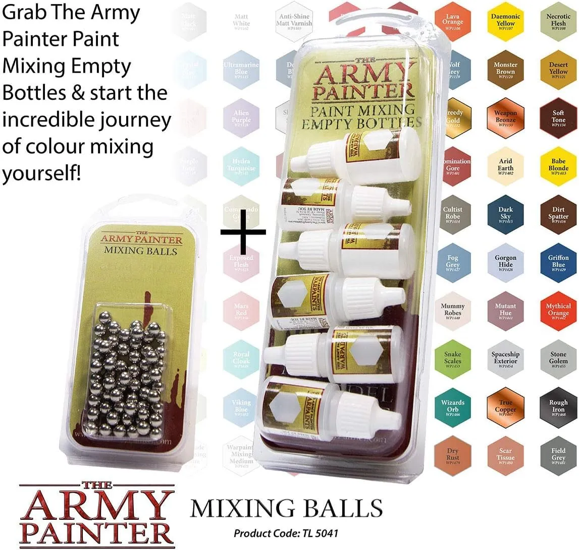 The Army Painter Mixing Balls, 100 pezzi, 5,5 mm, acciaio inox - immagine 7