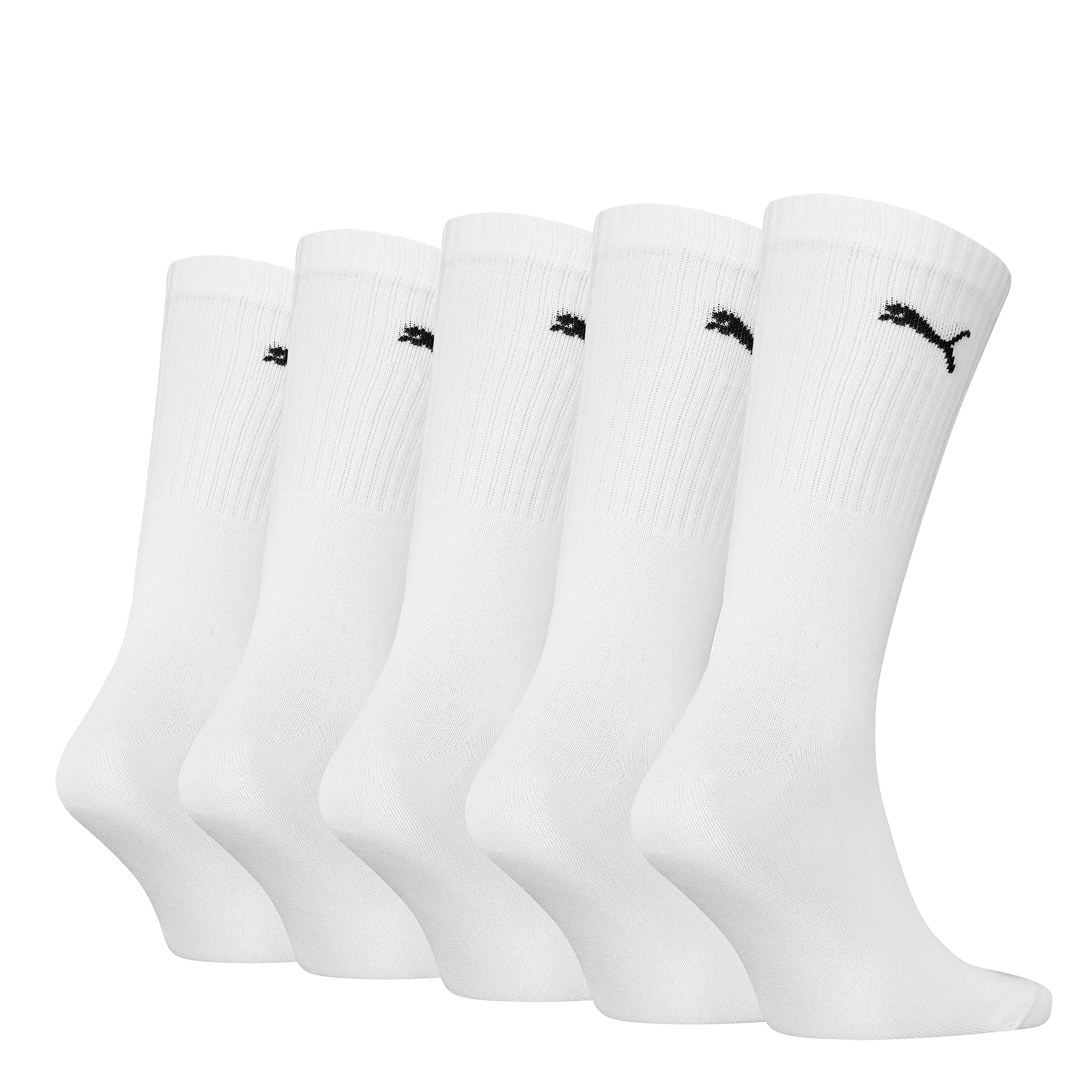 PUMA Crew Socks Unisex Adult, Bianco 575, 39-42 (Pack of 5) - immagine 2