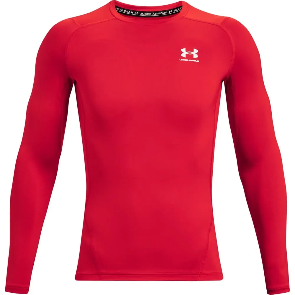 Under Armour Men's HeatGear Armour Long Sleeve T-Shirt - Red - 4XL - immagine 6