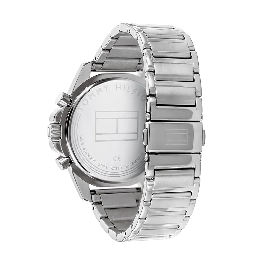 Tommy Hilfiger 1791788 Orologio Multifunzione Analogico da Uomo 45 mm Argento - immagine 3