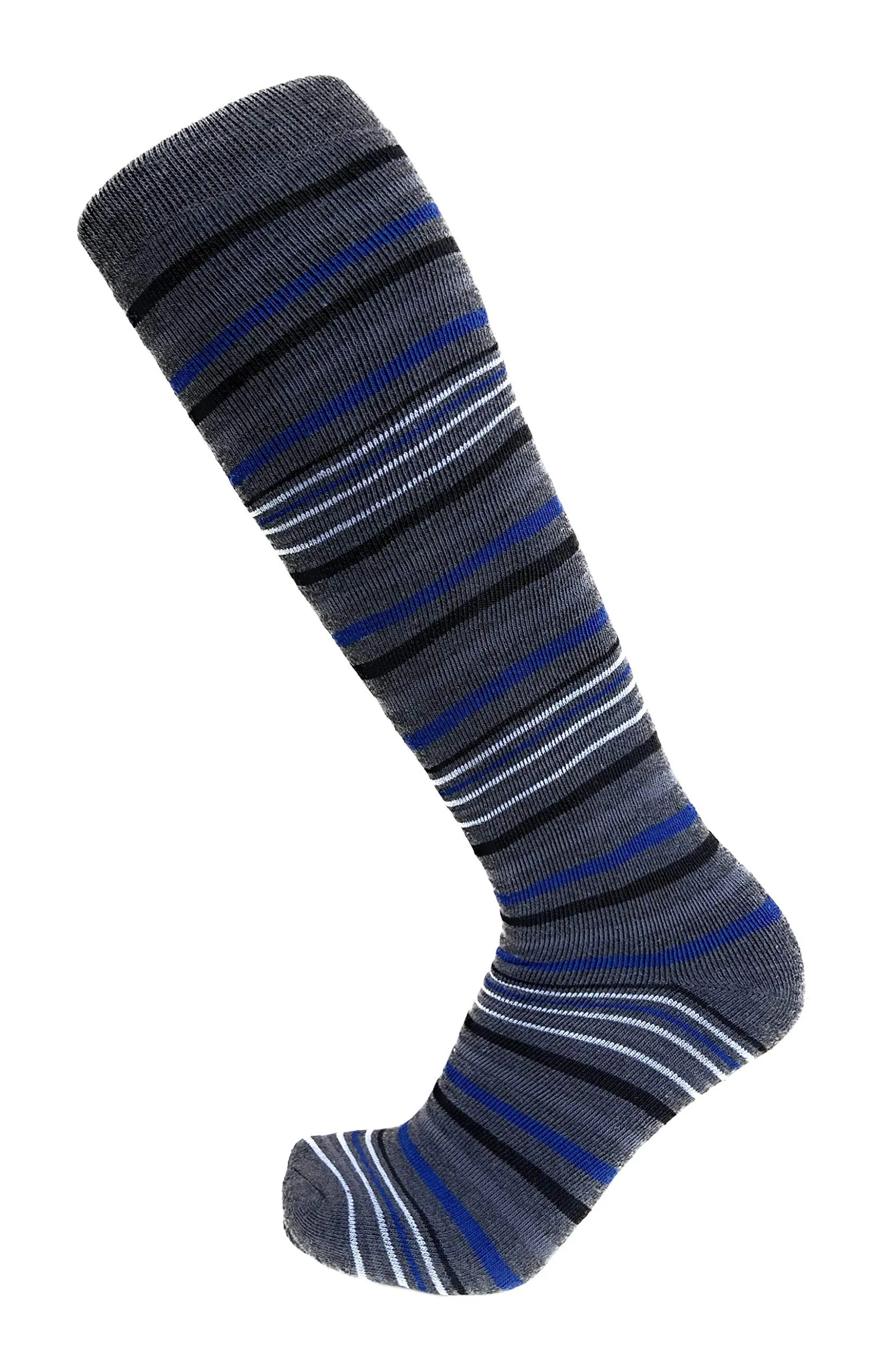 DREAM SOCKS Calze Termiche in Pile Invernali da Sci, Rigate, 41-46, Set da 3 Paia - immagine 4