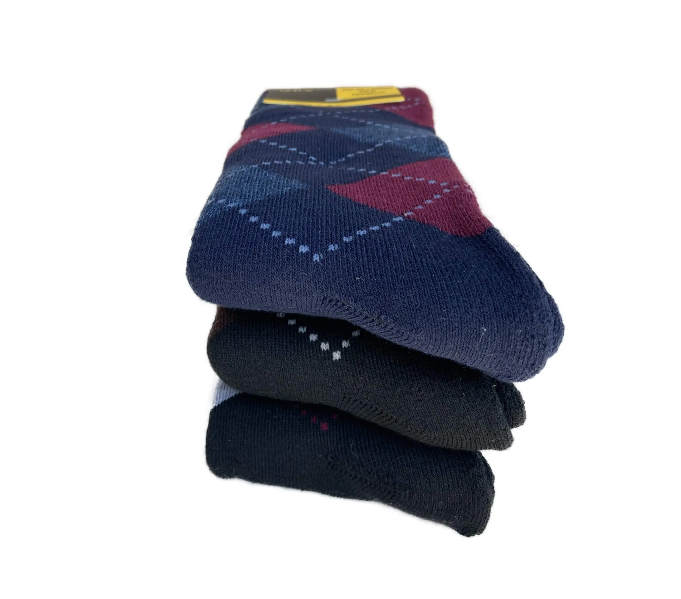 DREAM SOCKS Calze in Pile Termiche Invernali da Sci, Scozzese, 41-46, Set da 3 Paia - immagine 3
