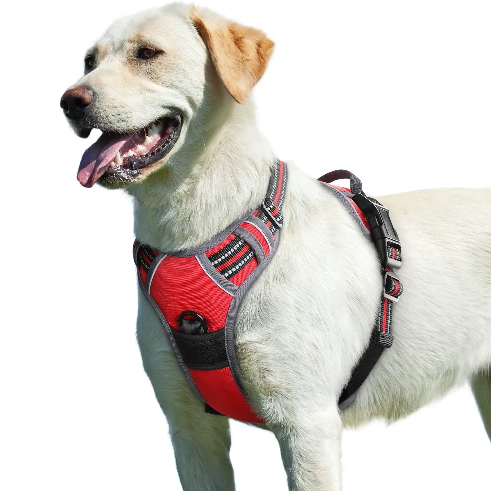 Eagloo Pettorina Cane Anti Tiro, Rossa, Taglia L - immagine 1
