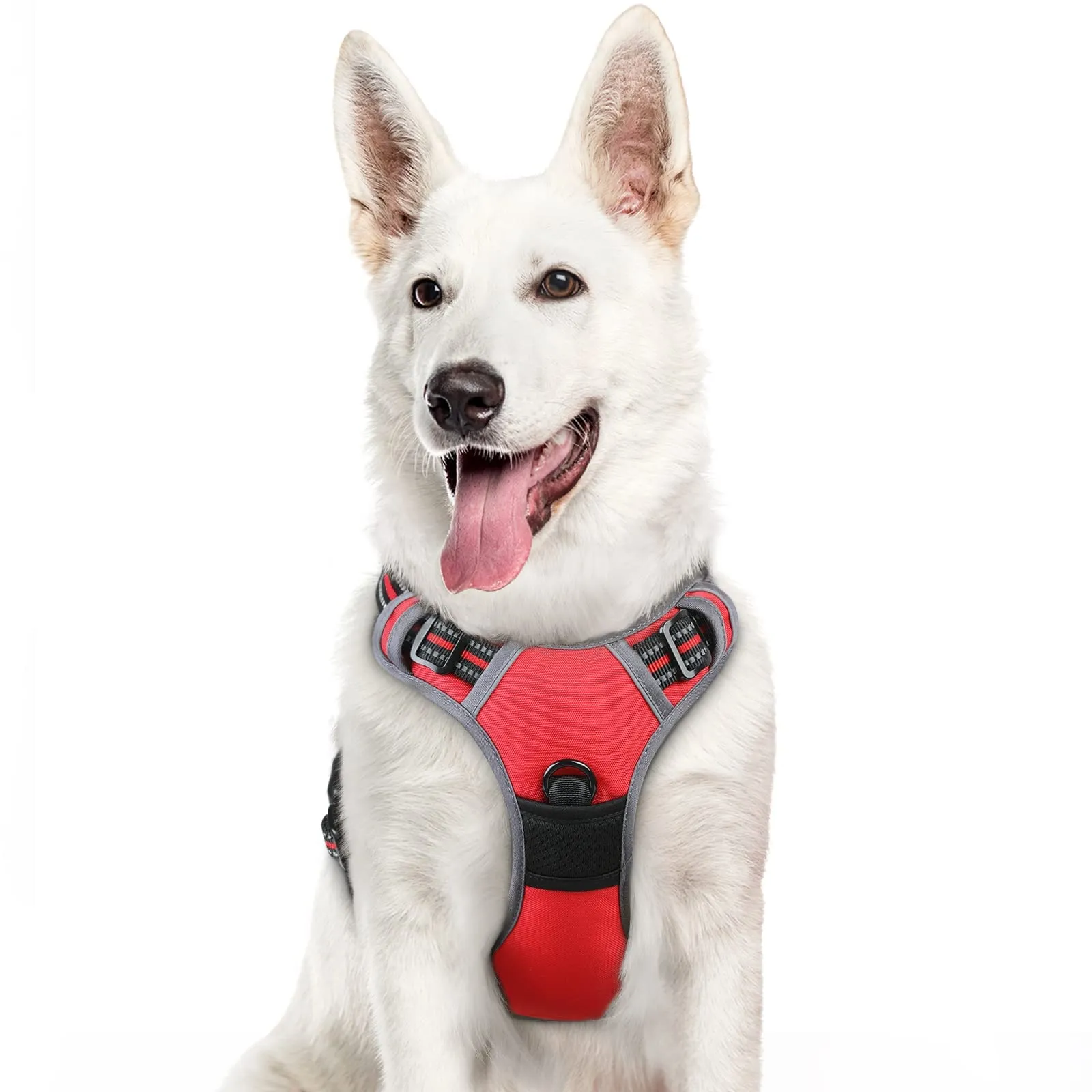 Eagloo Pettorina Cane ad H Anti Tiro, Rossa, XL - immagine 1