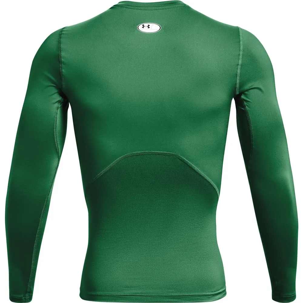 Under Armour HeatGear Maglietta a Compressione a Maniche Lunghe da Uomo, Team Kelly Verde/Bianco, S - immagine 6