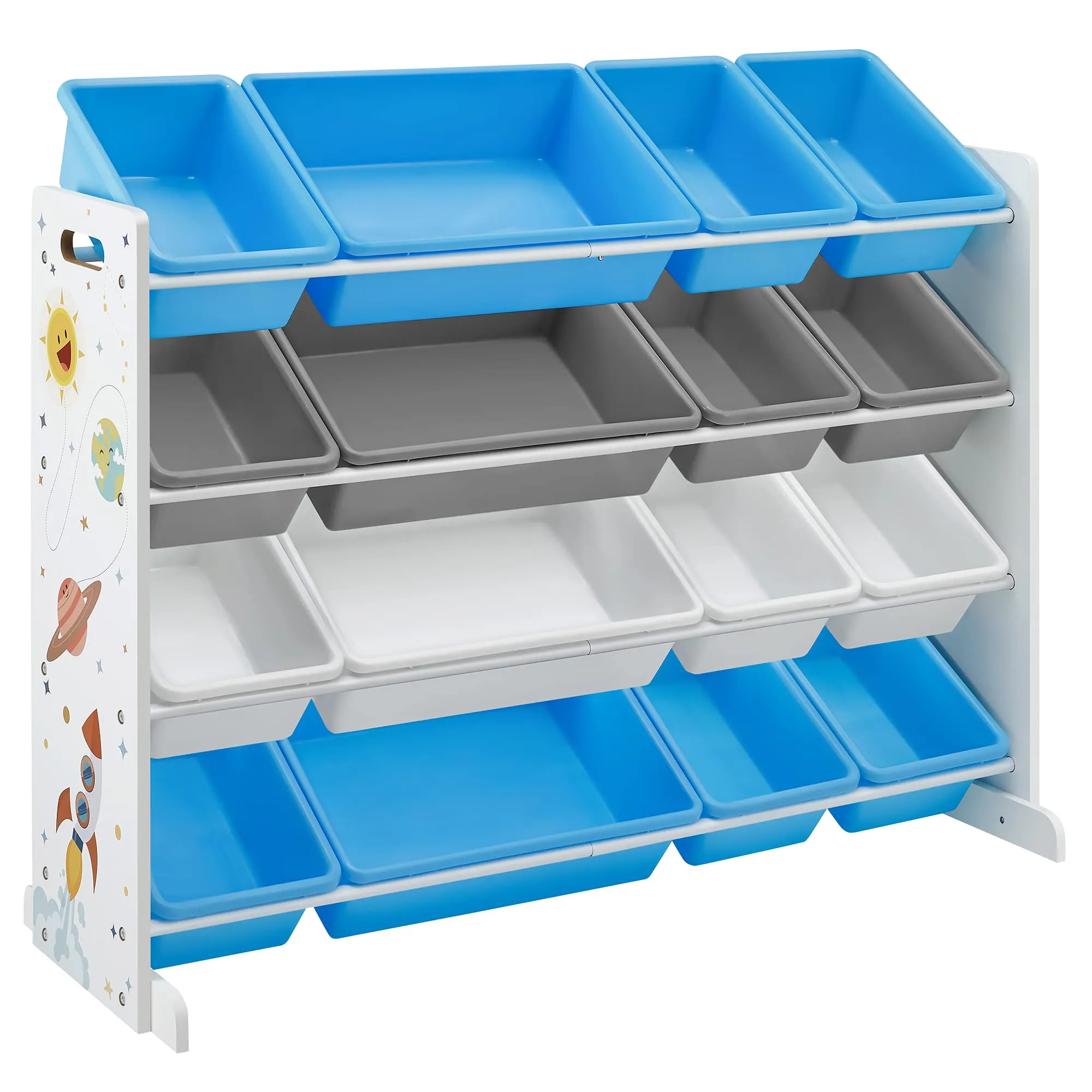 SONGMICS Scaffale per Giocattoli con 16 Contenitori in MDF - immagine 1