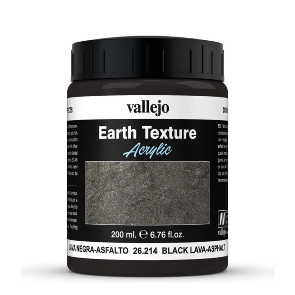 Vallejo Diorama Effects 26214 Black Lava-Asphalt (200ml) - immagine 3