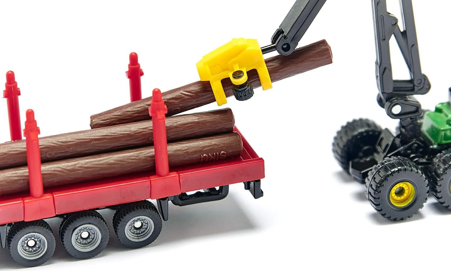Siku 1659 Camion per trasporto legname, 1:87, Blu/Rosso - immagine 4