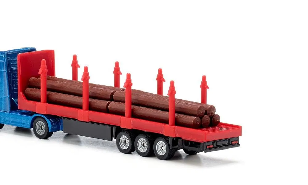 Siku 1659 Camion per trasporto legname, 1:87, Blu/Rosso - immagine 5