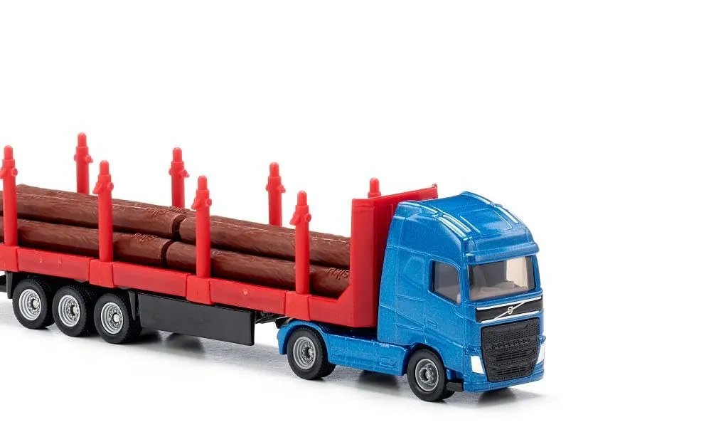 Siku 1659 Camion per trasporto legname, 1:87, Blu/Rosso - immagine 6