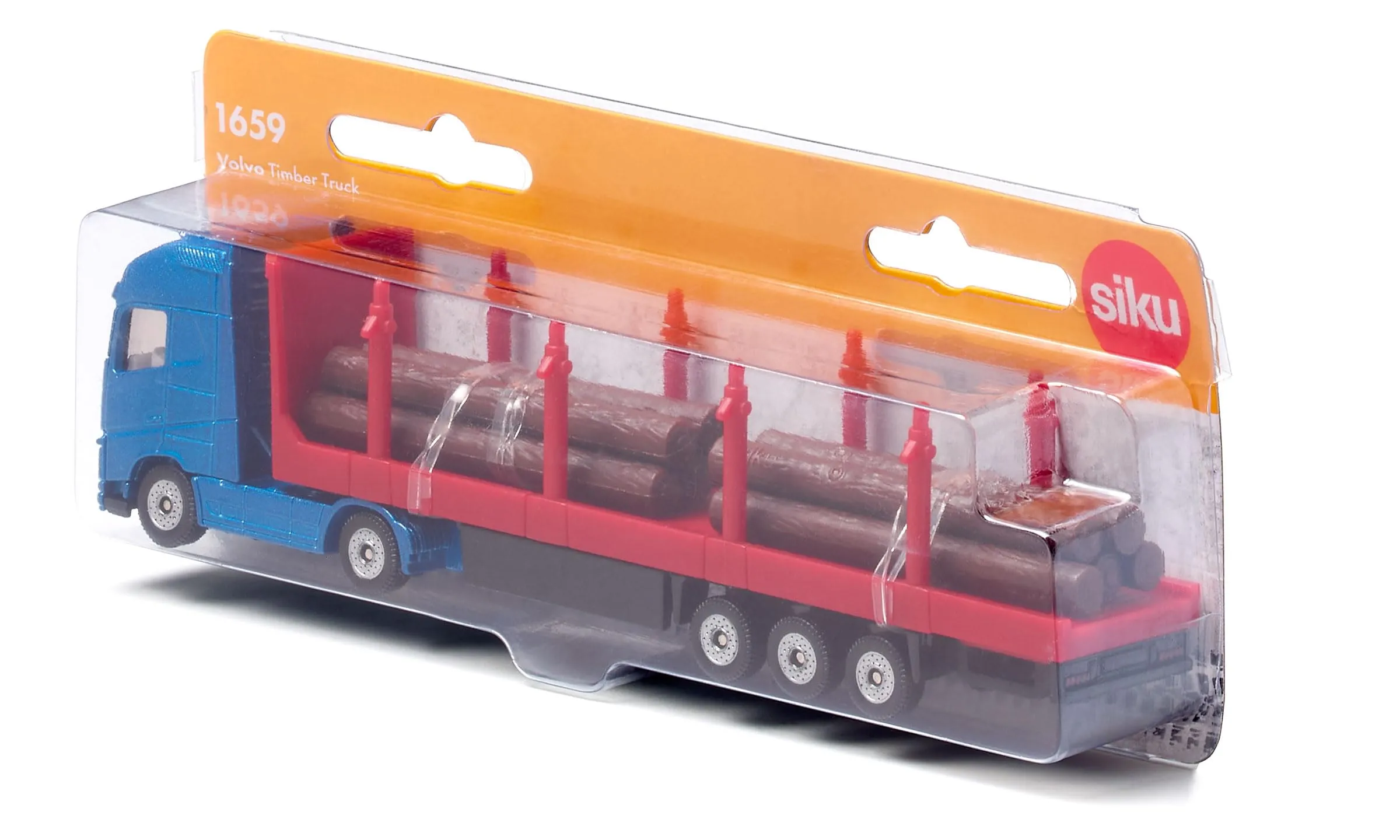 Siku 1659 Camion per trasporto legname, 1:87, Blu/Rosso - immagine 7