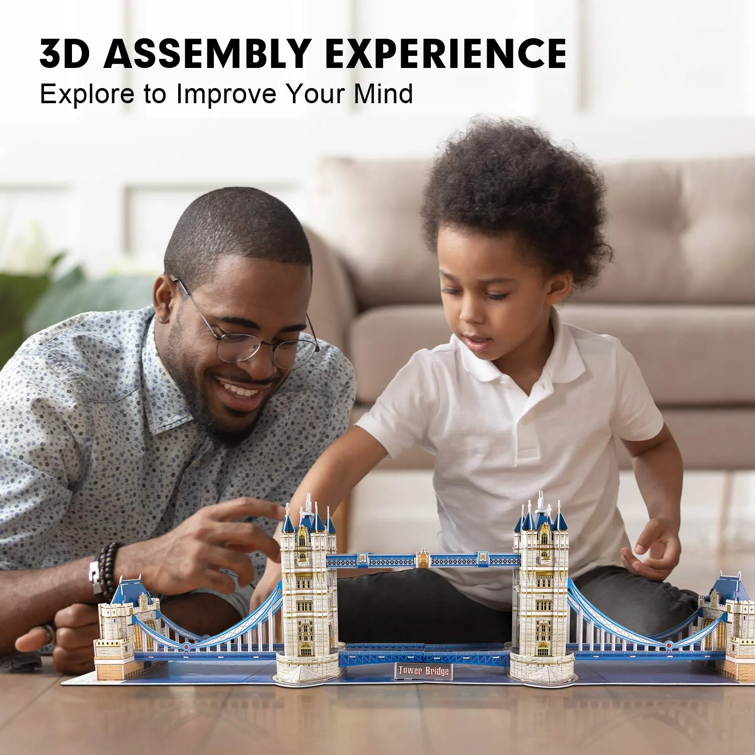 CubicFun Puzzle 3D Tower Bridge Londra con National Geographic Libretto Fotografico, 120 Pezzi - immagine 5