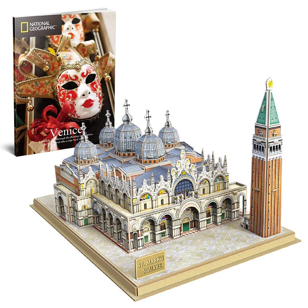 CubicFun National Geographic 3D Puzzle Piazza di San Marco, 107 Pieces - immagine 1