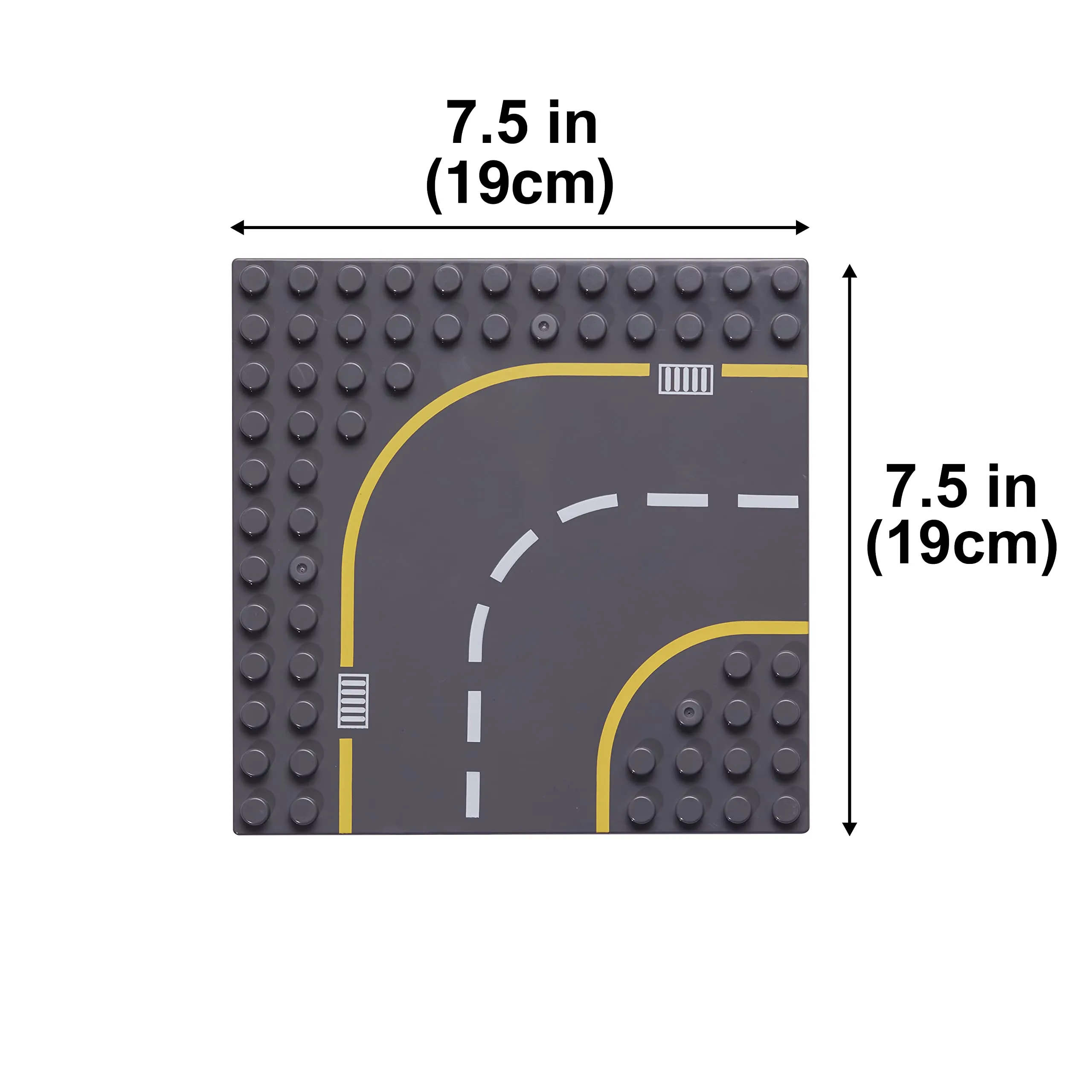 Apostrophe Games Piastre di base stradali per blocchi di costruzione, 19 cm x 19 cm, Confezione da 8 - immagine 2