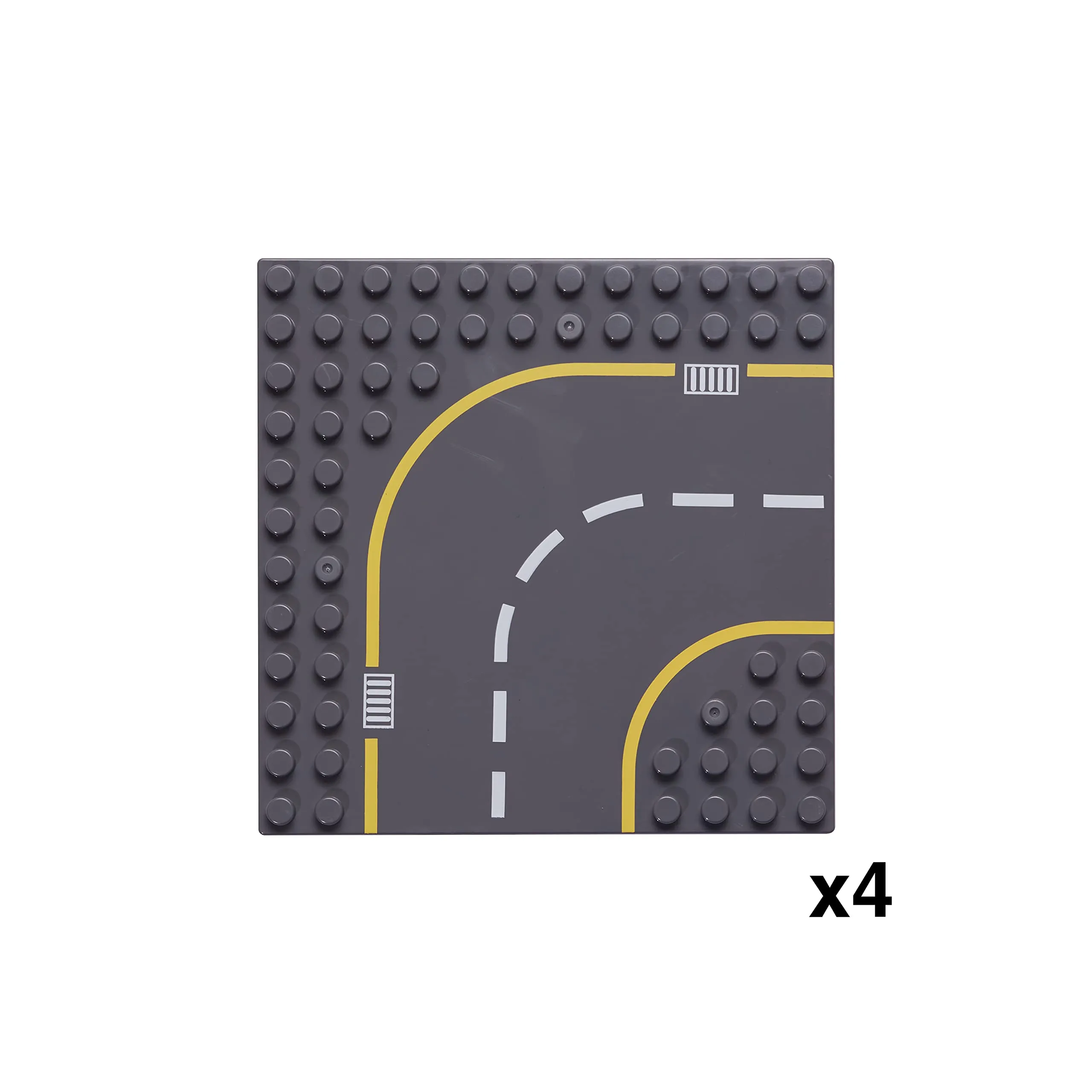 Apostrophe Games Piastre di base stradali per blocchi di costruzione, 19 cm x 19 cm, Confezione da 8 - immagine 5